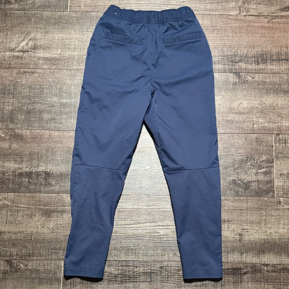 Nike Men's Navy Blue Joggers with White Drawstrings